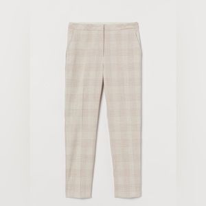 H&M tan plaid cropped Pants